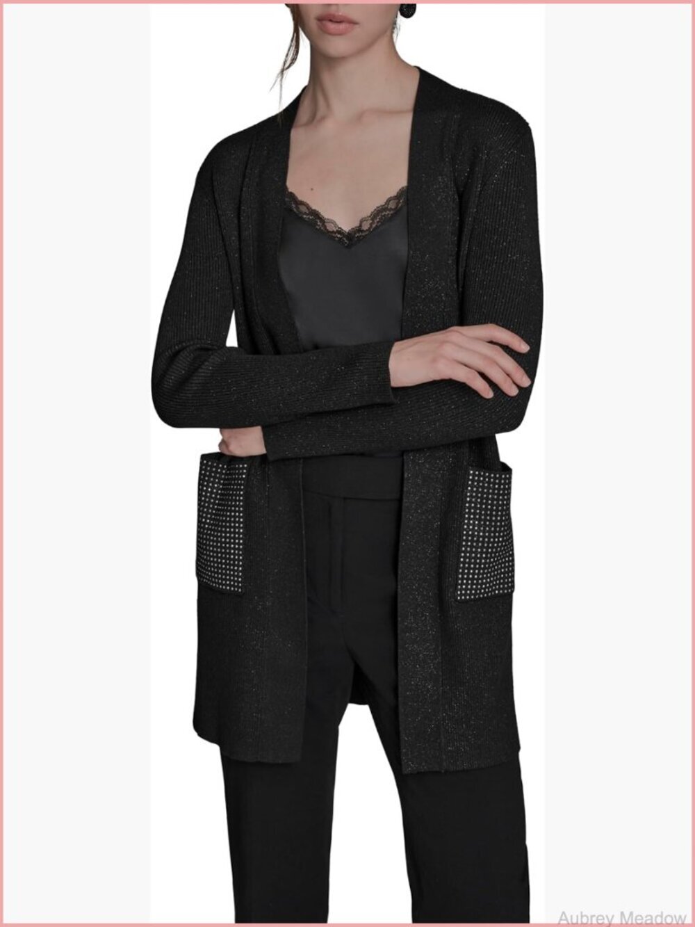 Long Sleeve Open-Front Cardigan Soft Knit Layering Wardrobe Staple
